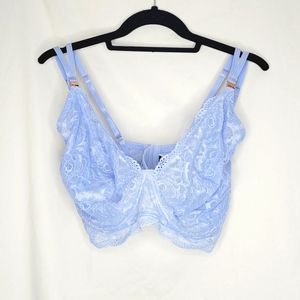 Hot Milk Nursing Bra 38k (usa) light blue. Lace